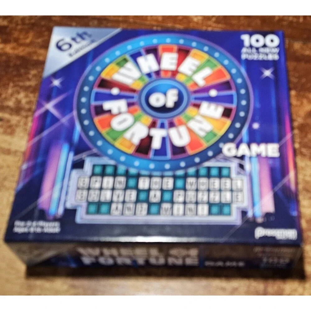 Wheel Of Fortune 5TH Edition 100 NEW Puzzles 2-4 Players FAMILY FUN Ages 8+ New